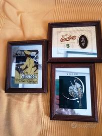 specchi pubblicitari anni 70