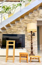 Sgabelli in legno con cuore