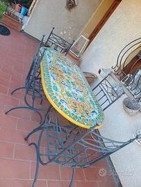 tavoli giardino in  ceramica di Derura