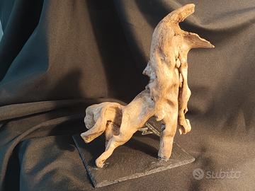 scultura driftwood  Custode del centro 