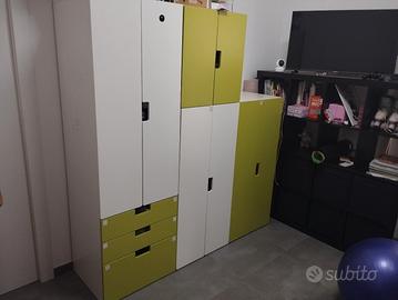 armadio Ikea più letto a soppalco bambini