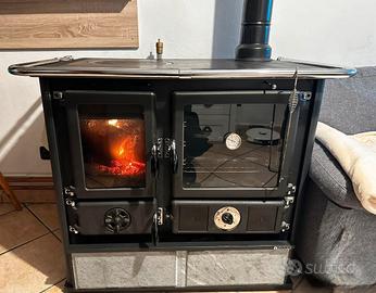 Termo stufa cucina a legna NORDICA “Termo Rosa”