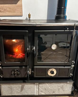 Termo stufa cucina a legna NORDICA “Termo Rosa”