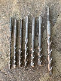 Punte a muro attacco sds diametro 10 per trapano