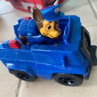 Paw patrol personaggi con veicolo