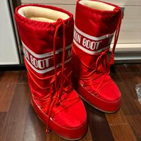 Moon boot rossi e bianchi unisex nr. 39/41