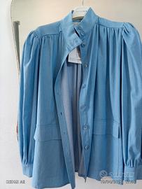 giacca donna colore denim