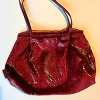 borsetta in tessuto rosso Desmo