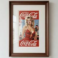 Poster Vintage Coca Cola anni ‘80 - Dimensioni A4