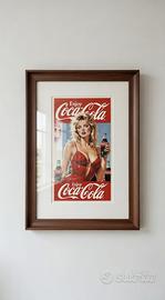 Poster Vintage Coca Cola anni ‘80 - Dimensioni A4