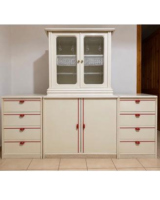 Vetrinetta, credenza e 2 cassettiere – anche separ