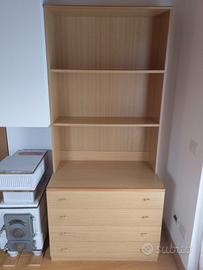 MOBILE (LIBRERIA + CASSETTIERA)