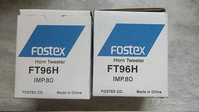SUPER TWEETER FOSTEX FT96H CON SCATOLA IN LEGNO