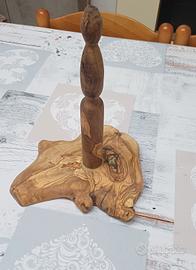 porta scottex in legno di ulivo 