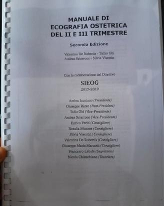 Manuali ecografia II-III trimestre