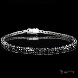 TENNIS BRACCIALE ORO BIANCO 18KT BRILLANTI 1.54 CT