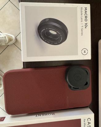 Kit macro 10x Moment + cover Iphone 15 Pro Max