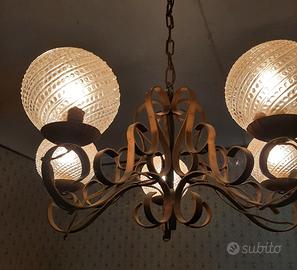 Set lampadario e due lampade 
