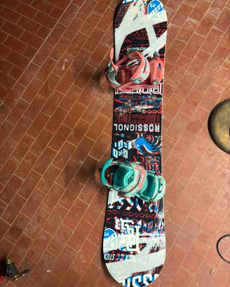 Tavola snowboard + attacchi Rossignol