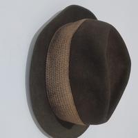 Cappello vintage in feltro verde made in Italy