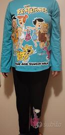 Pigiama donna The Flintstones nuovo taglia S 
