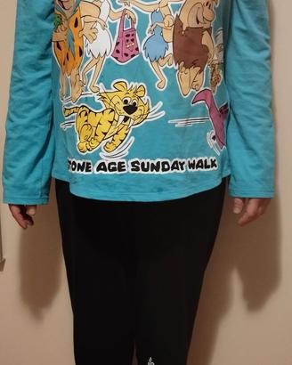 Pigiama donna The Flintstones nuovo taglia S 