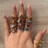 Anelli rings regolabili crystal cristalli