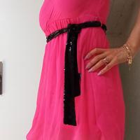 vestitino fucsia con cintura 