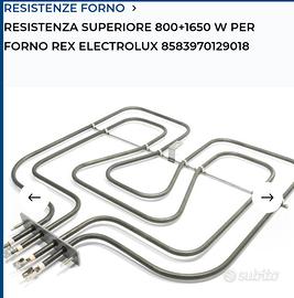 ricambi per forno Electrolux 