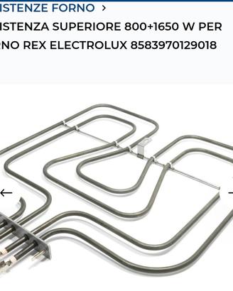 ricambi per forno Electrolux 