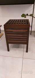 Sgabello contenitore bagno