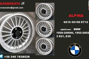 Cerchi alpina 6x 15 4x100 et12 bmw