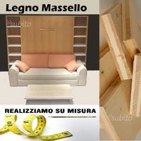 Letti a scomparsa in legno massello- falegname