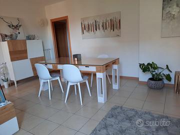Tavolo design abete  austriaco + 4 sedie Tomasucci