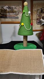 Tiragraffi Albero di natale per gatti, mai usato