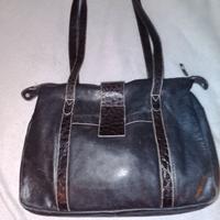 Borsa in pelle nera