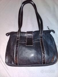 Borsa in pelle nera