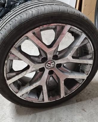 4 Cerchi 17" ORIGINALI VW mod. CANYON e 5 Gomme 4S