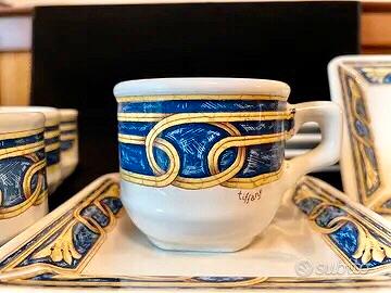 Servizio Caffè da 12 'Tiffany Impero Porcellana