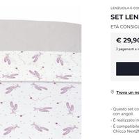 Lenzuola per Lettino Next2Me Chicco