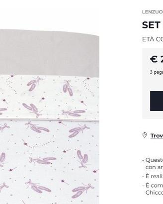 Lenzuola per Lettino Next2Me Chicco