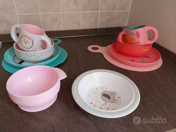 Set di scodelle e piatti per prime pappe