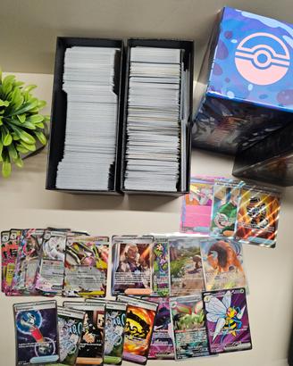 lotto carte pokemon comuni+ full art e art rare