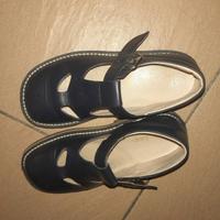 Occhietti in vitello blu Bambina