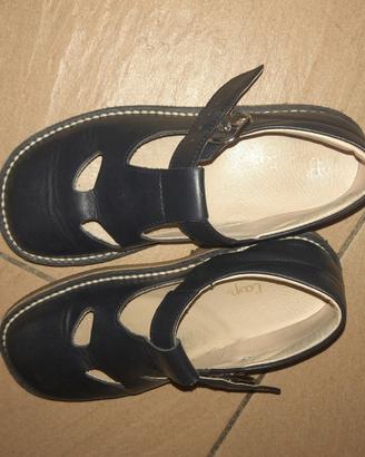 Occhietti in vitello blu Bambina