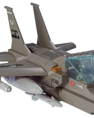 Set mattoncini Aeroplano F-15 Eagle piccolo