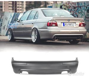 PARAURTI POSTERIORE BMW E39 LOOK M5 DOPPIA USCITA