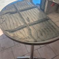 tavolino alto pieghevole acciaio 