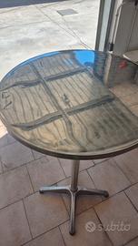 tavolino alto pieghevole acciaio 