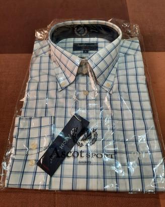 Camicia uomo Ascot sport manica lunga 100% cotone
